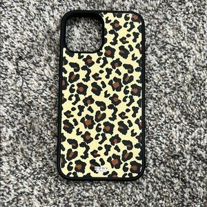 Leopard Print Phone Case - Black and Brown